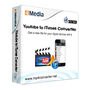 4Media YouTube to iTunes Converter for Mac