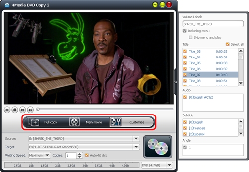 Select Copy Mode