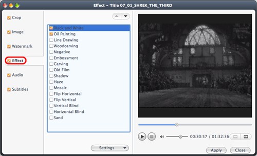 Add Effect to video