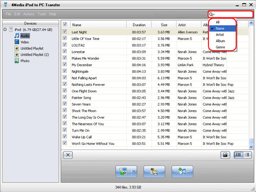 Transfer from iPod to iTunes
