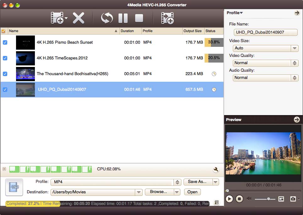 4Media HEVC-H.265 Converter