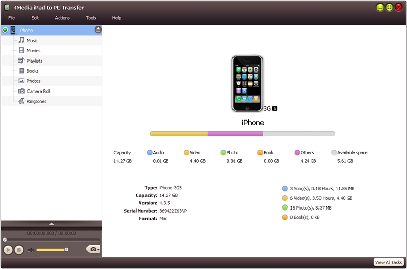4Media iPad to PC Transfer