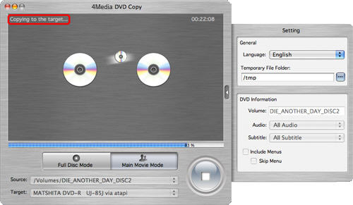 Copy DVD to new disc on Mac